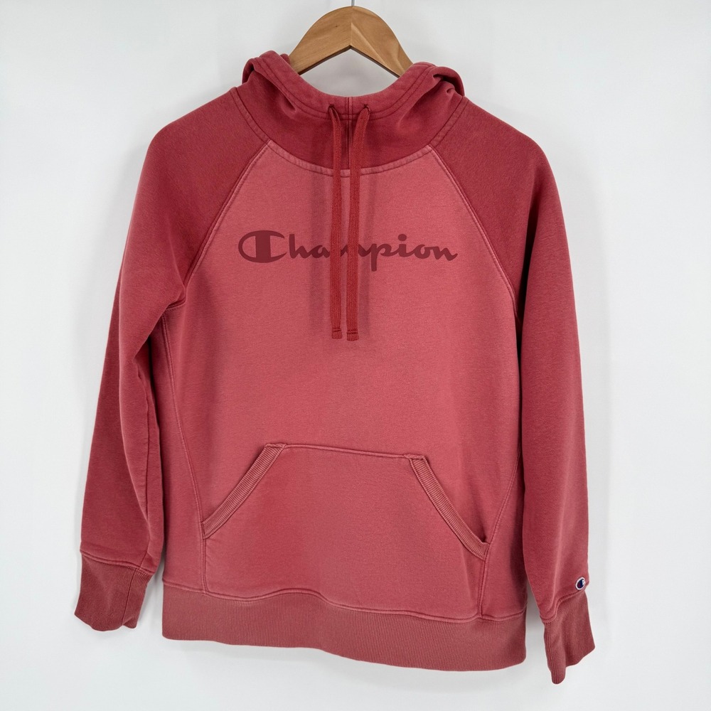 Champion Powerblend Fleece Red-Pink Hoodie Women's Sz S